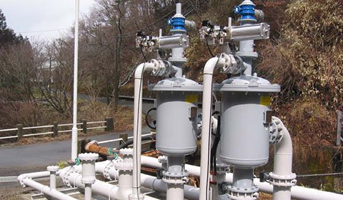 火力発電所における雨天時の水質改善のための砂等の除去